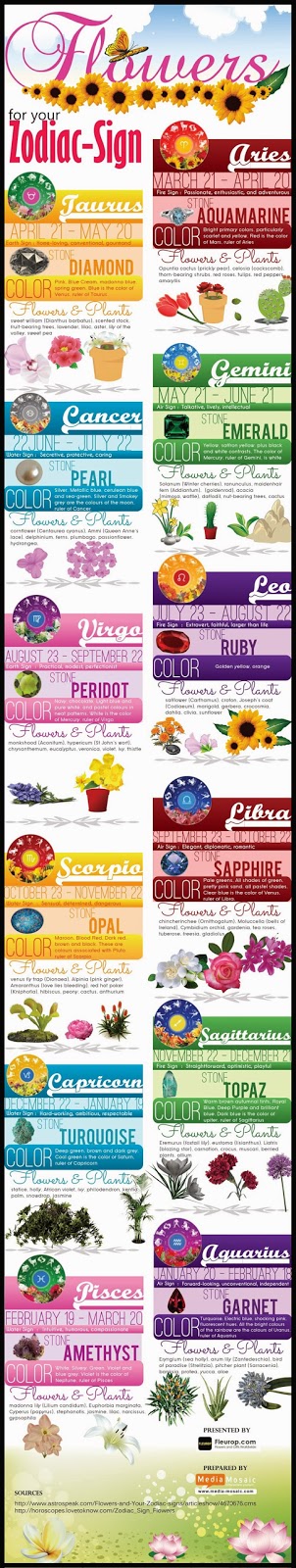 Flowers for Your Zodiac Sign